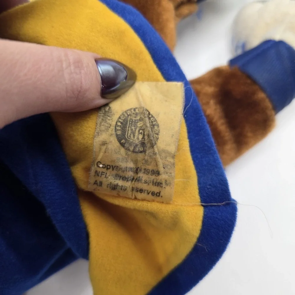Vintage St.‎ Louis Rams Cheerleader Plush Mascot NFL Football Stuffed 1999